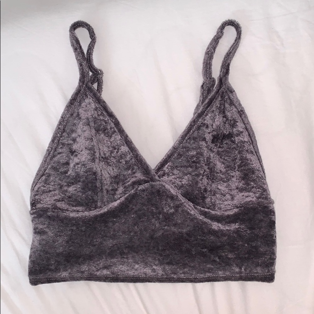 Velour Urban Outfitters bralette